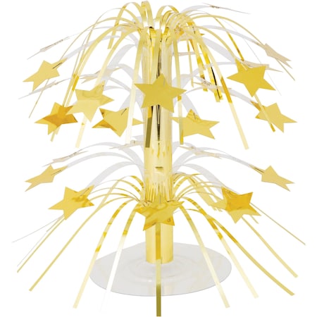 Creative Converting Gold Foil Cascading Centerpiece, 8.5", 6PK 261014
